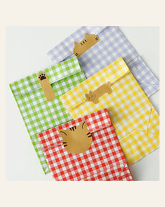 If Life Were a Cat — Writable Kraft Label Sticker Set of 4