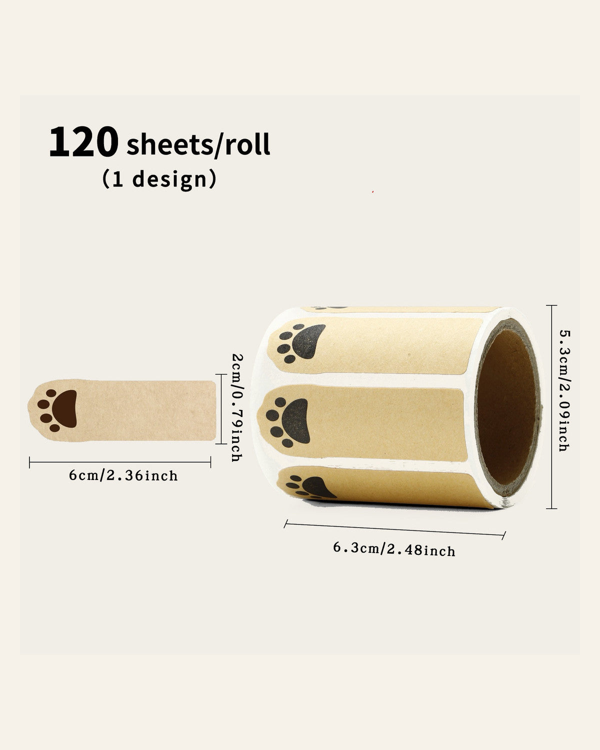 If Life Were a Cat — Writable Kraft Label Sticker Set of 4