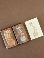 Vintage Elegant Hands Wooden Rubber Stamp Set of 3 – Lace Cuff Stamps for Junk Journaling, Scrapbooking & Card Making