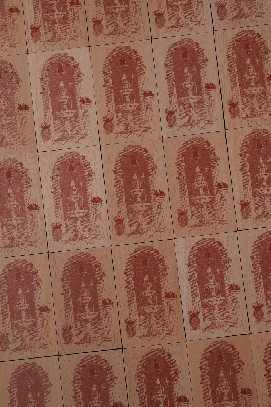Midsummer Night’s Wishing Fountain – Vintage Wooden Rubber Stamp for Junk Journaling, Scrapbooking & Card Making