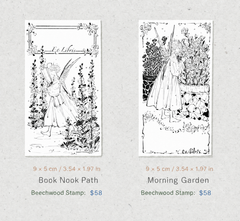 Garden Fairy Ex Libris — Wooden Stamp