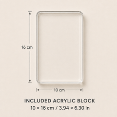 A Room to Remember — 7 Clear Stamps + Acrylic Block