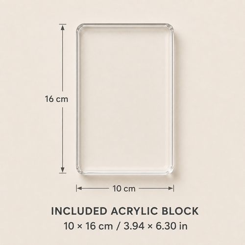 A Room to Remember — 7 Clear Stamps + Acrylic Block