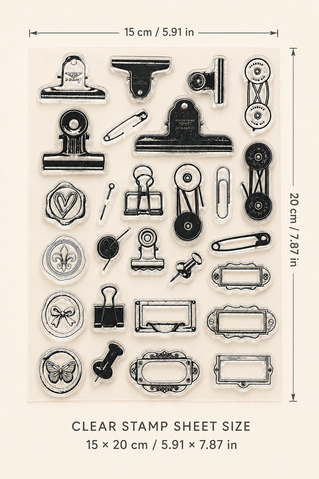 The Stationery Archive — Clear Stamp Sets