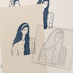 Girls of Papivelle — 6 Acrylic-Mounted Stamps