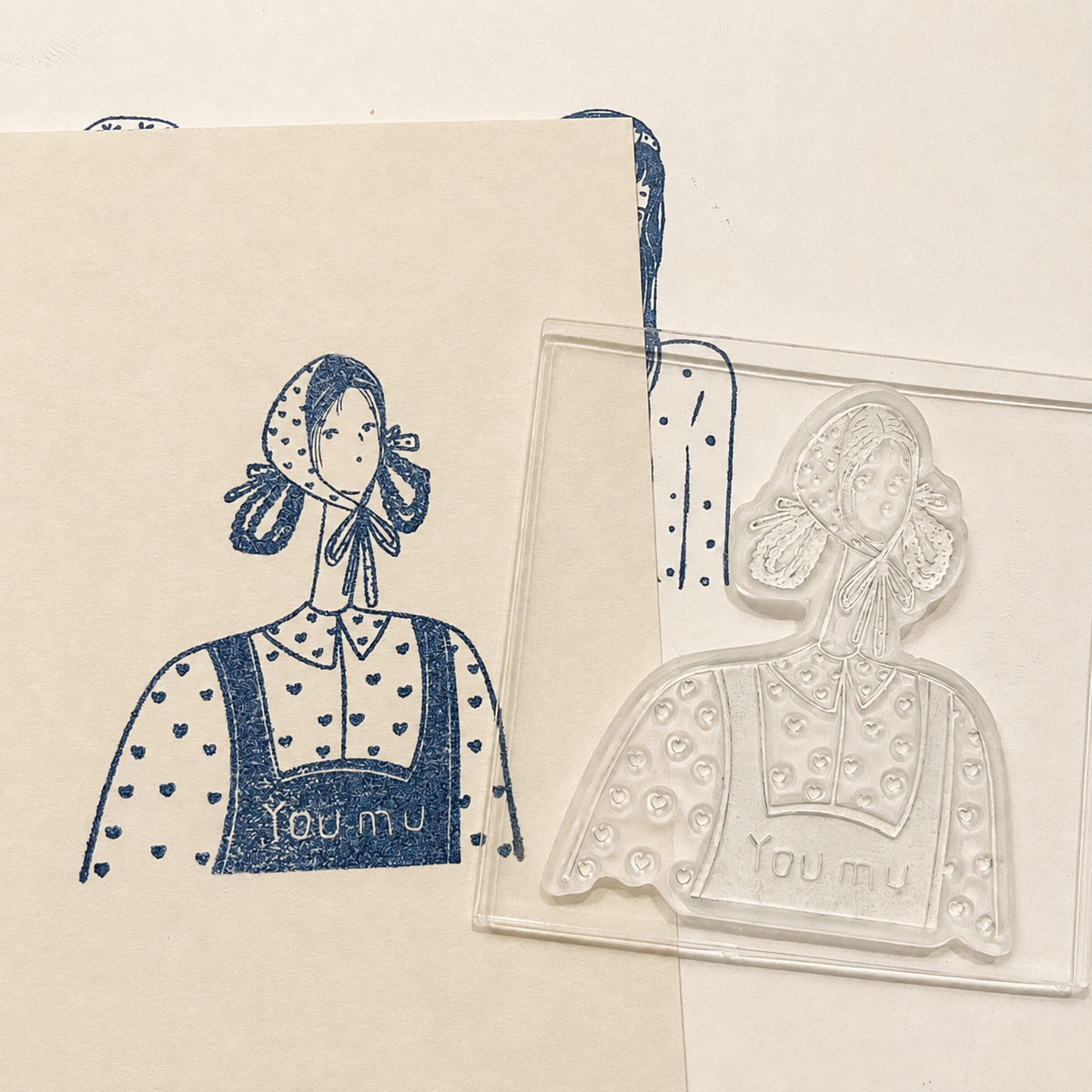 Girls of Papivelle — 6 Acrylic-Mounted Stamps