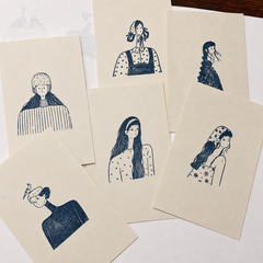 Girls of Papivelle — 6 Acrylic-Mounted Stamps