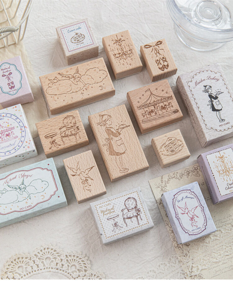 Paper & Petal French Dream Collection | Dreamy Vintage Wooden Stamps for Junk Journal & Scrapbooking