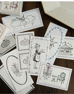 The Enchanted Soirée — 8 Wooden Stamps